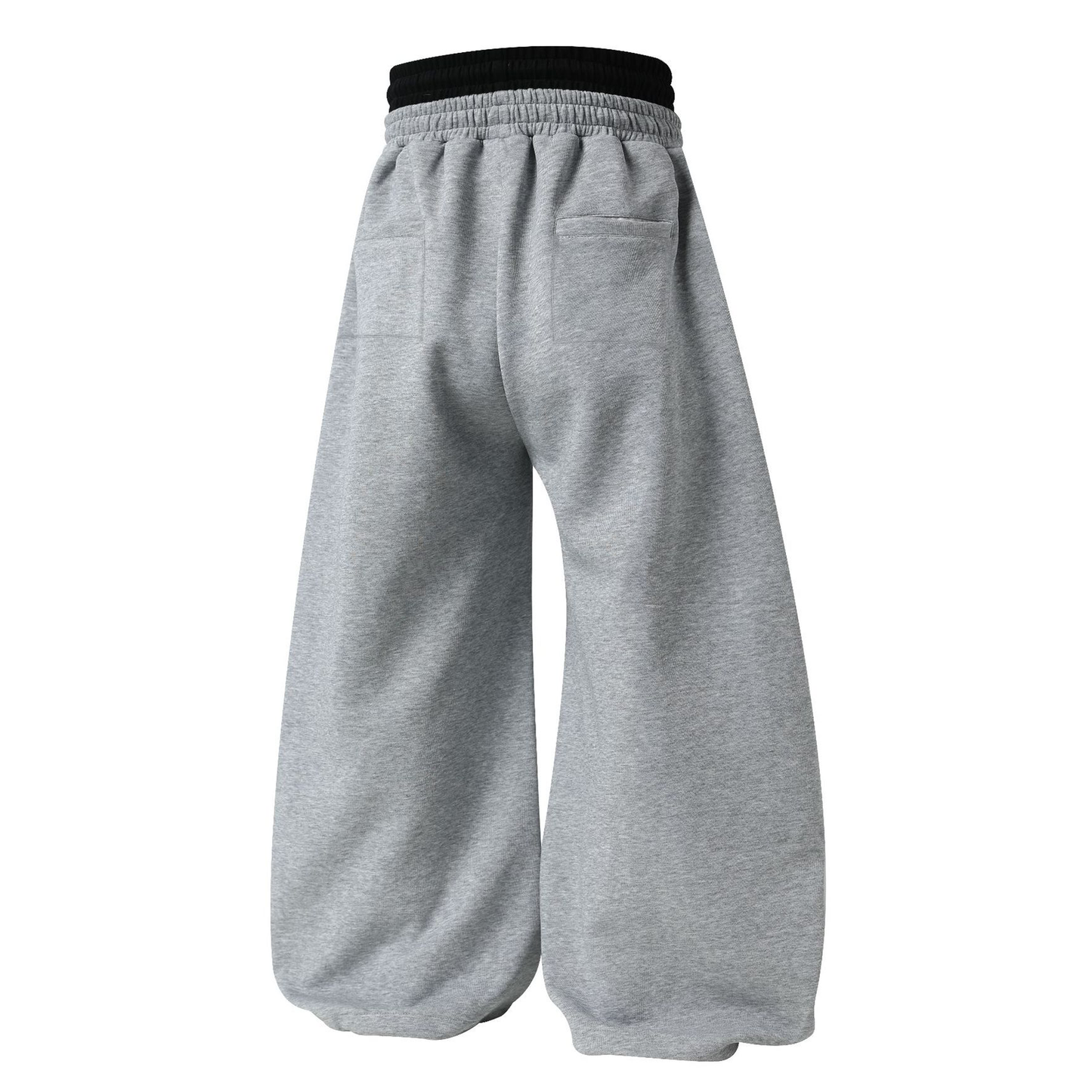 Double-Waisted Ruched Sweatpants