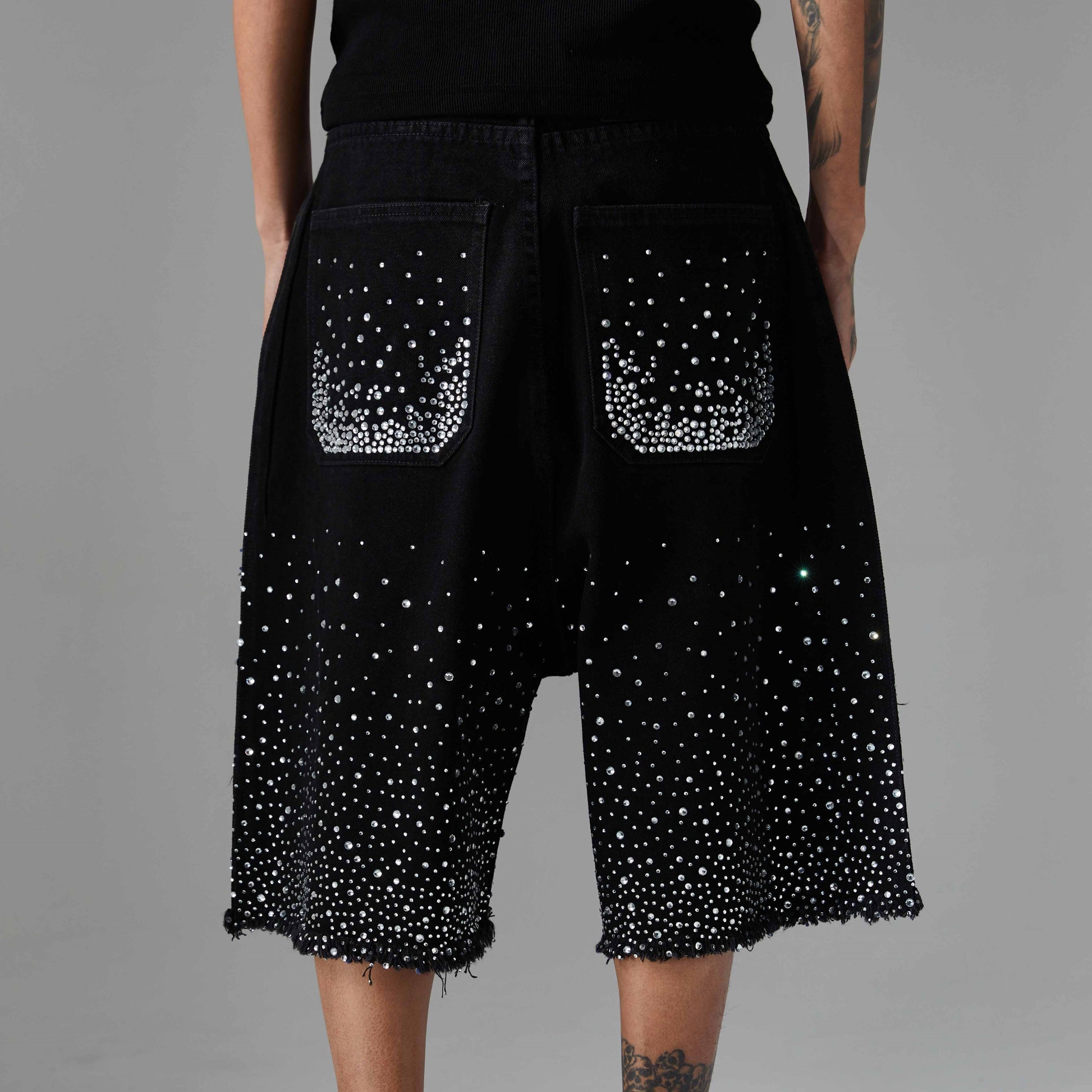 Rhinestone | Denim Shorts - Santo 