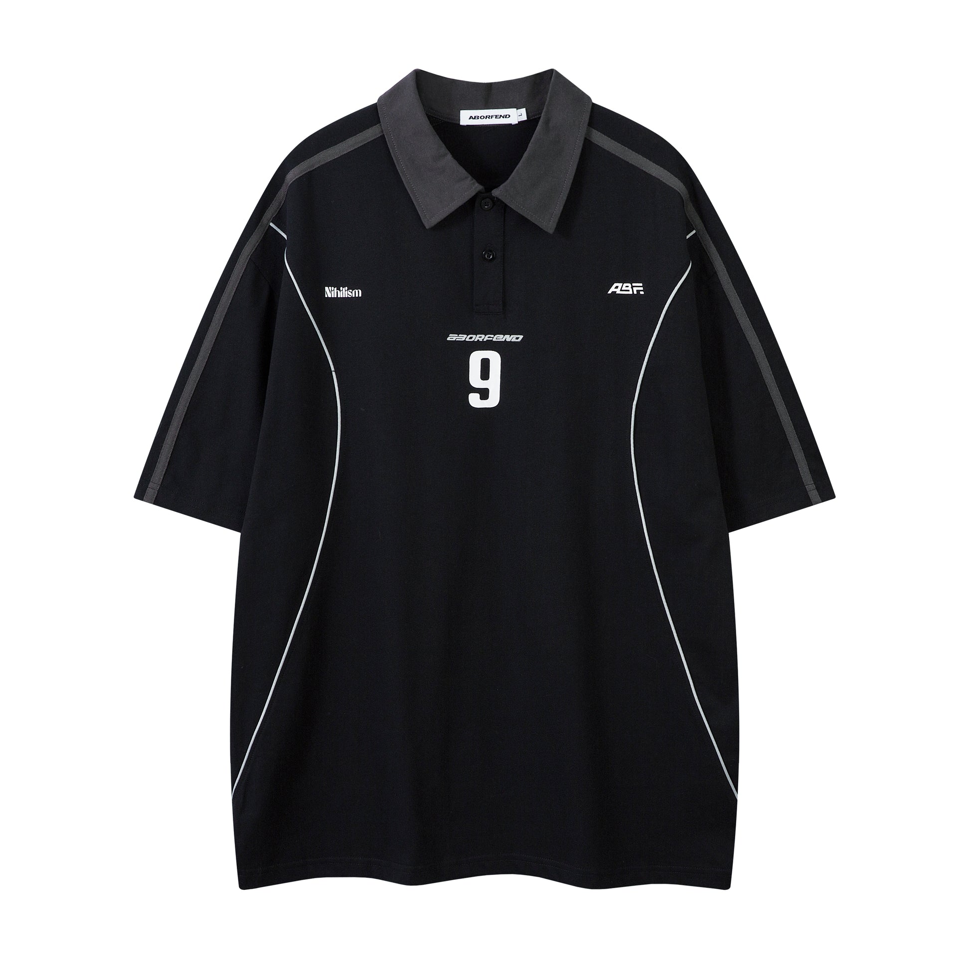NO.9 | Sporty Polo Soccer Jersey - Santo 