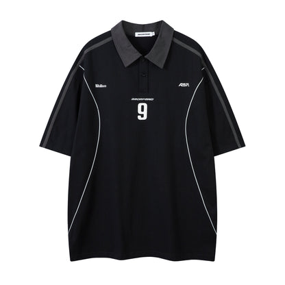 NO.9 | Sporty Polo Soccer Jersey - Santo 