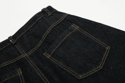 Gingham Tie Barrel | Baggy Jeans - Santo 