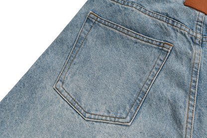 Stacked Washed Blue | Wide Jeans - Santo 