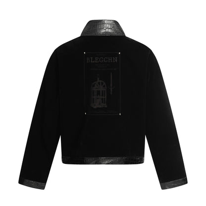 Studded Suede Croc | Motorcycle Jacket - Santo 