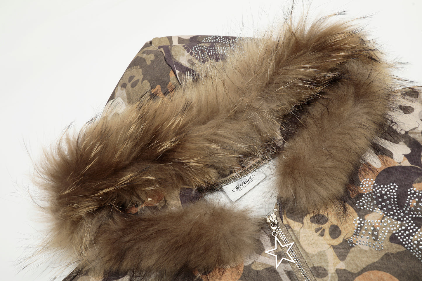 Streetwear Style | Skull Print Fur Jacket - Santo 