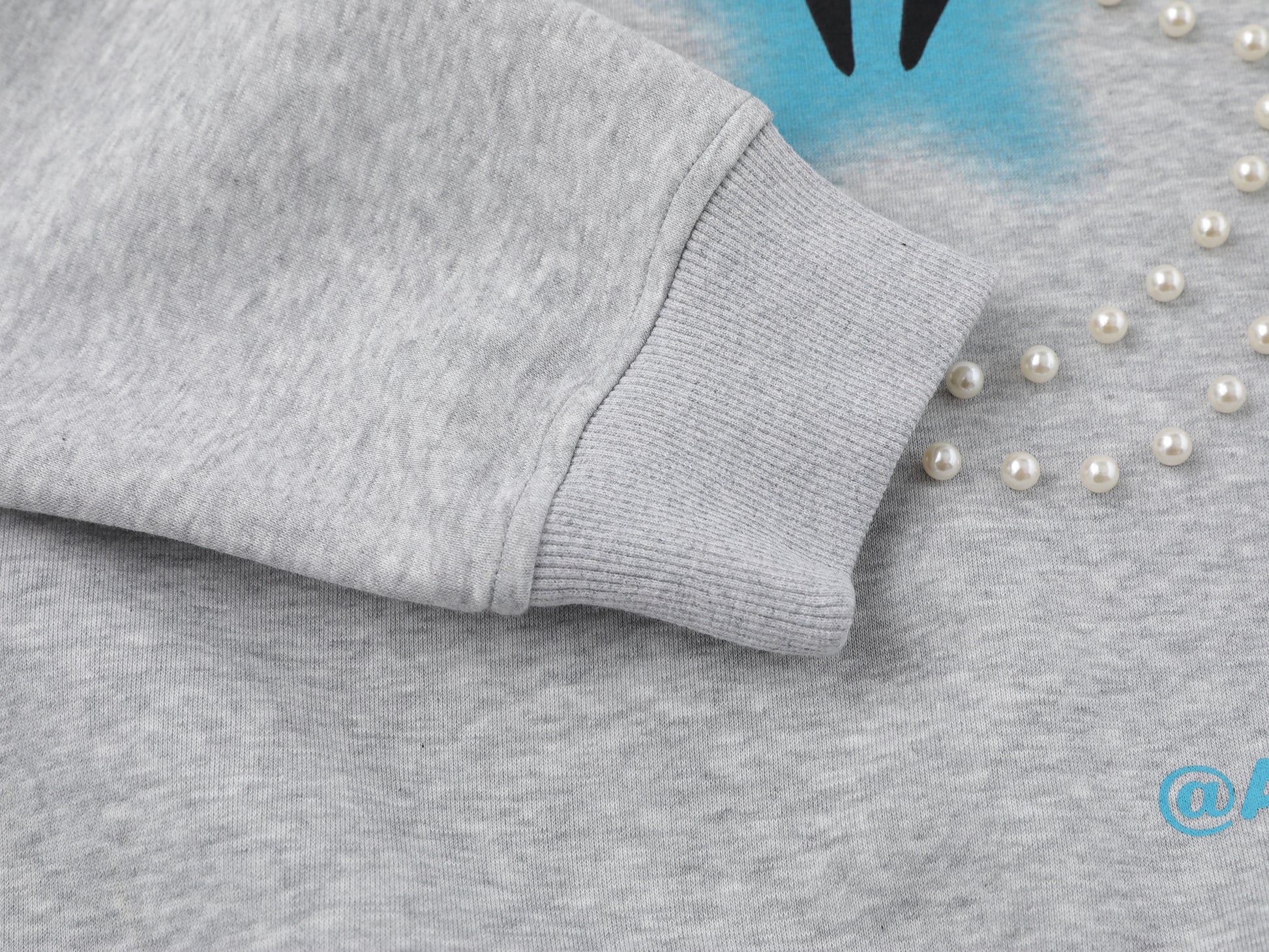 Glitter Star Apple Print | Oversized Hoodie - Santo 