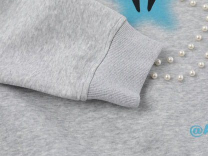 Glitter Star Apple Print | Oversized Hoodie - Santo 