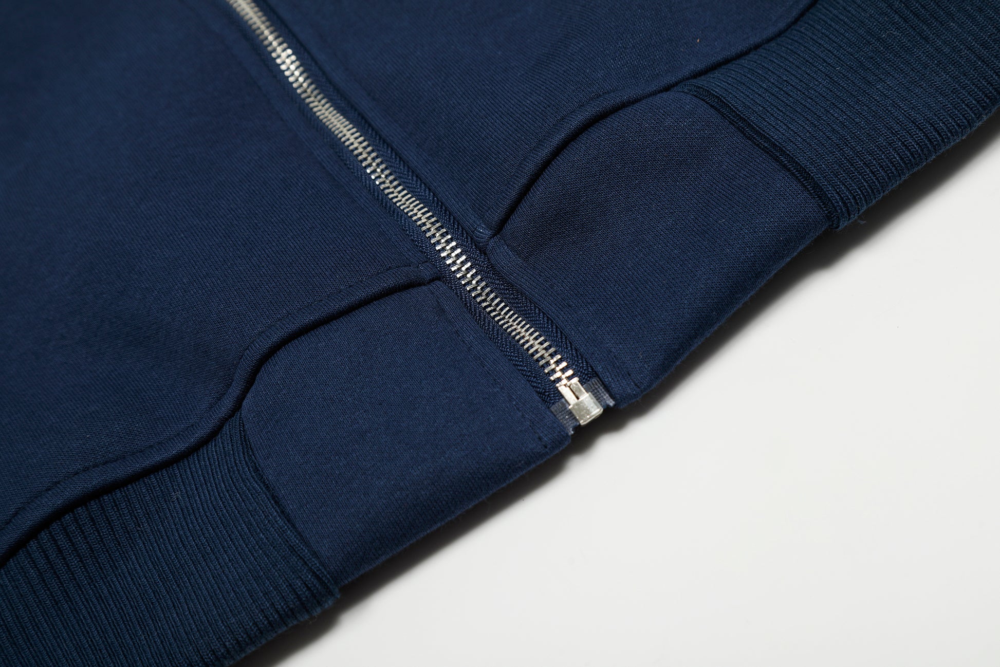 Retro Stripes | Varsity Zip Up Hoodie - Santo 