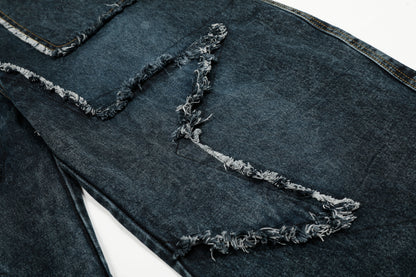 Star Patch Destroyed | Baggy Jeans - Santo 