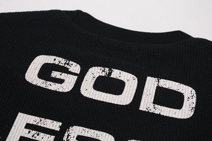 Distressed Cross Graphic | Punk Sweatshirt - Santo 