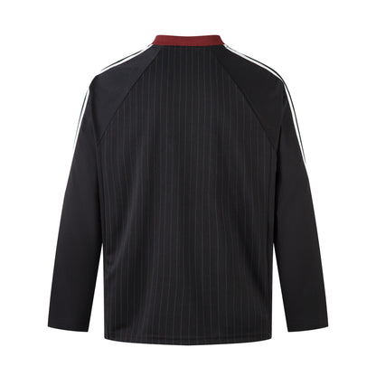 Athletic Stripe Embroidery | Racing Sweatshirt - Santo 