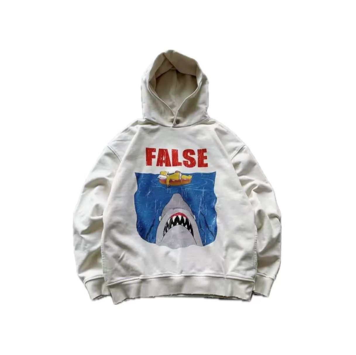 Shark Graphic | Washed Hoodie - Santo 