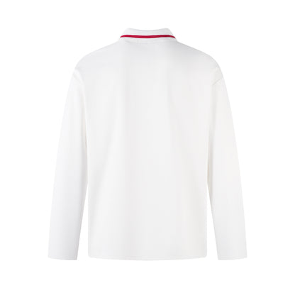 Colorblock Striped Athletic | Polo Sweatshirt - Santo 