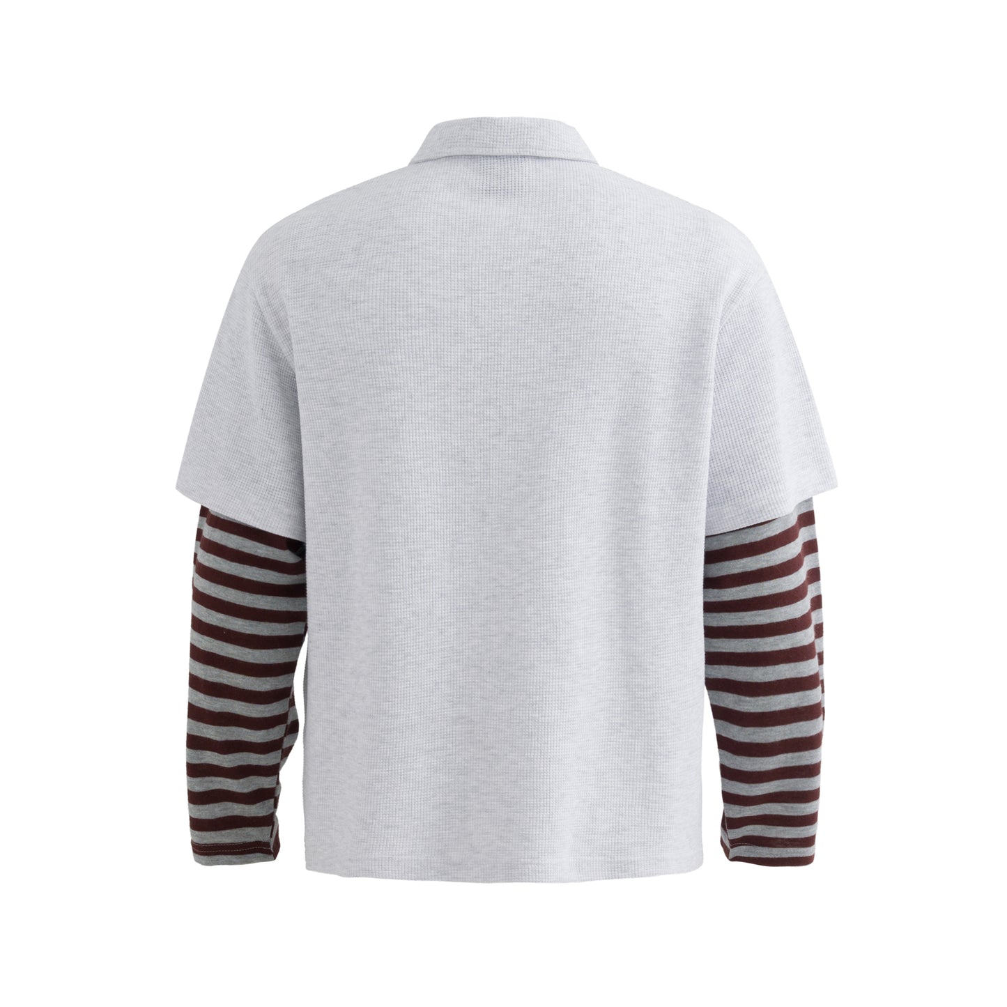 Vintage Striped Layered | Polo Sweatshirt - Santo 