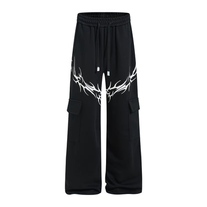 Barbed Flame Print | Graphic Sweatpants - Santo 