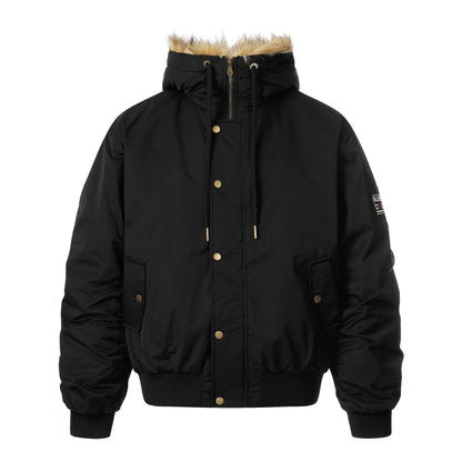 Leopard Fleece | Badge Bomber Jacket - Santo 