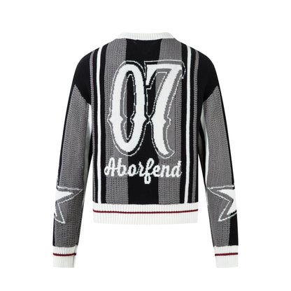Striped Varsity | Knit Racing Sweater
