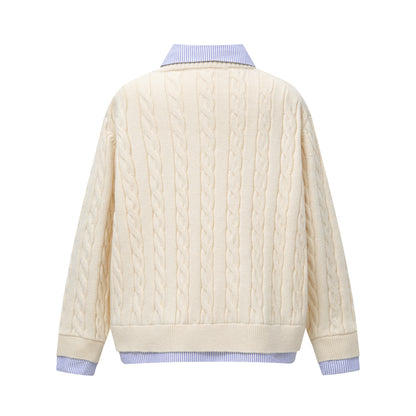 Psycho Reaper | Pull en tricot à motif foncé