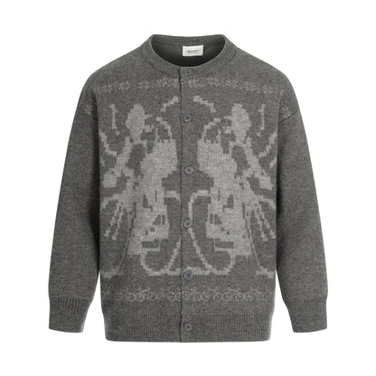 Cyclist Graphic | Knit Retro Cardigan