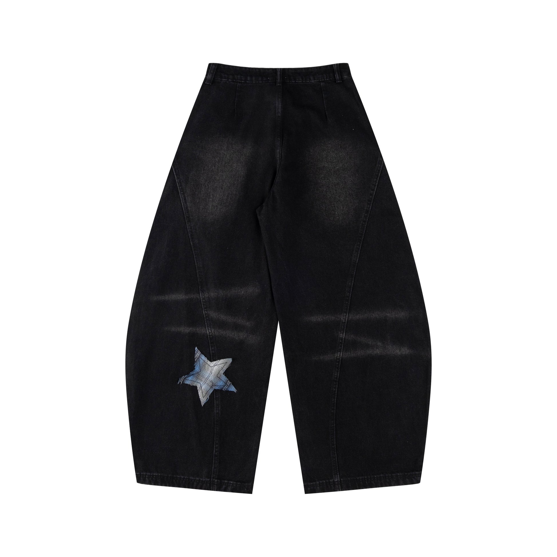 Starry Stitch | Denim Wide-Leg Pants - Santo 