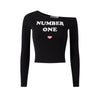Number One | Off-Shoulder Long Sleeve Tee
