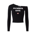 Number One | Off-Shoulder Long Sleeve Tee
