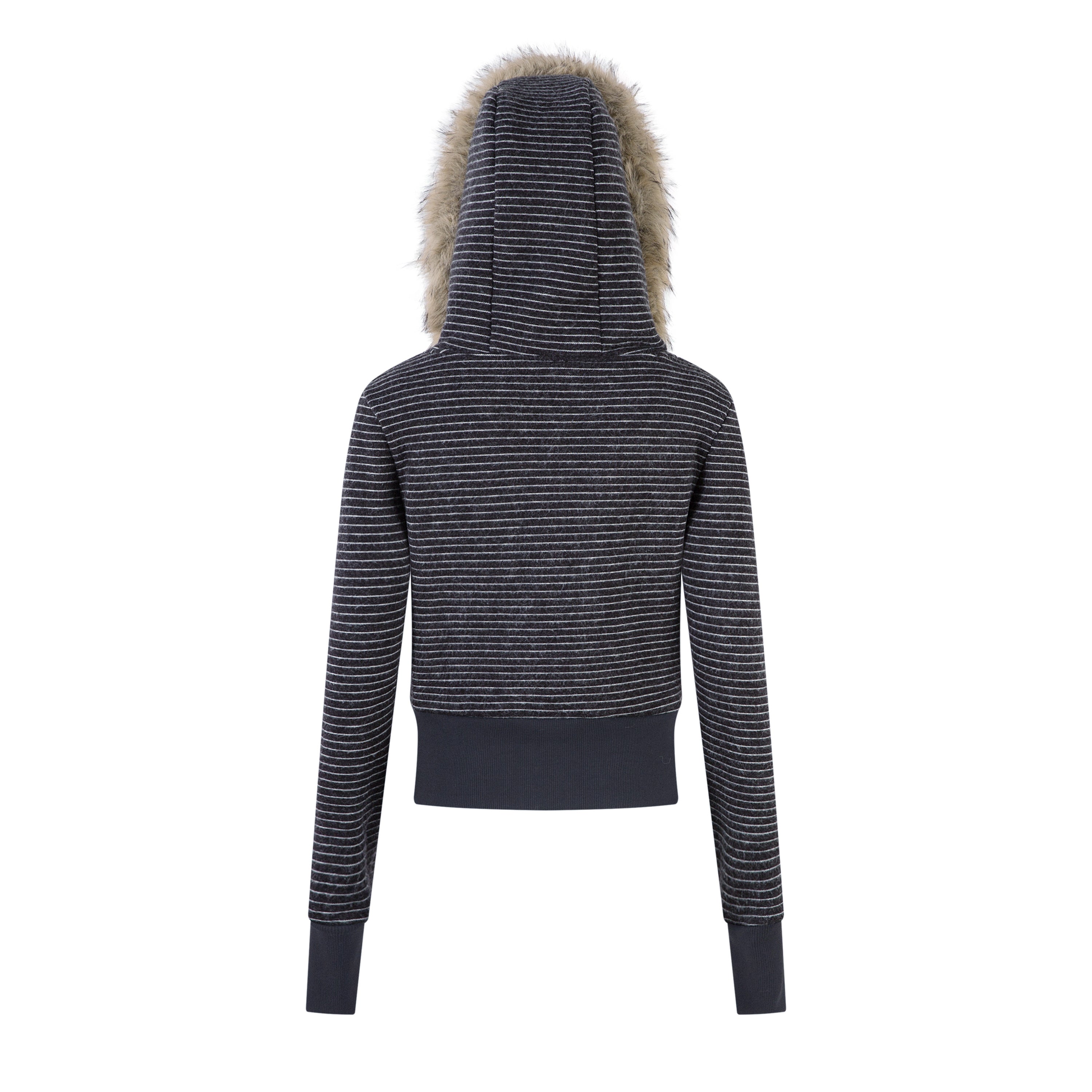 Stone Haze | Washed Denim Jacket with Zip Front