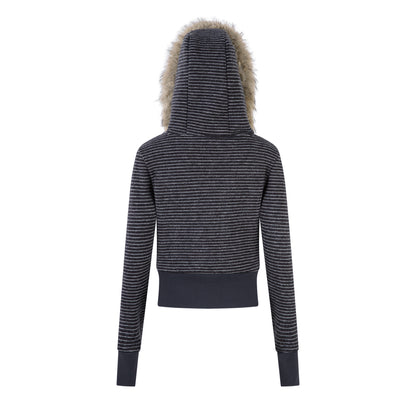 Stone Haze | Washed Denim Jacket with Zip Front - Santo 