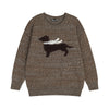 Furry Charm | Knitted Cardigan with Cat Motif