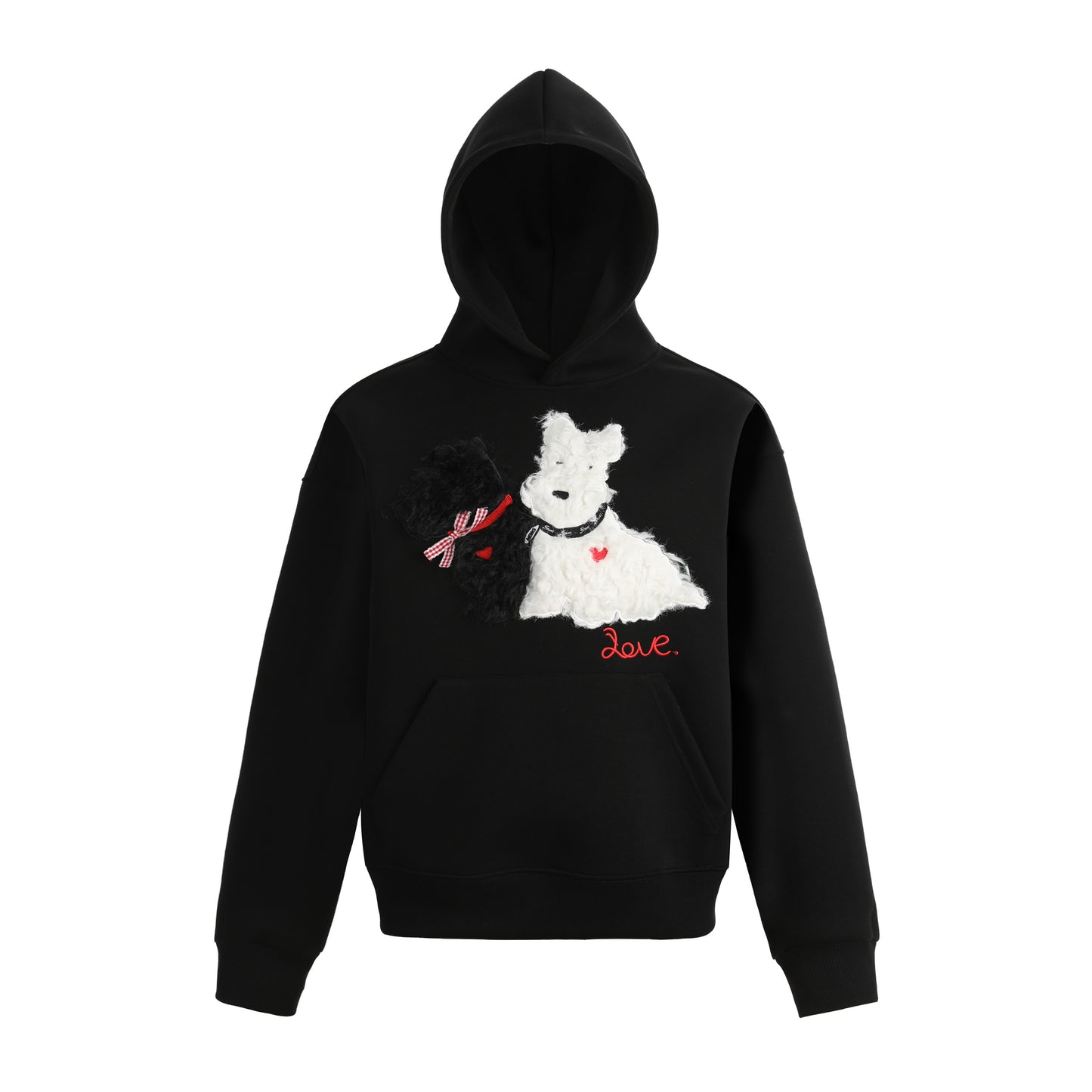 Puppy Love | Fleece Hoodie with Dog Patch