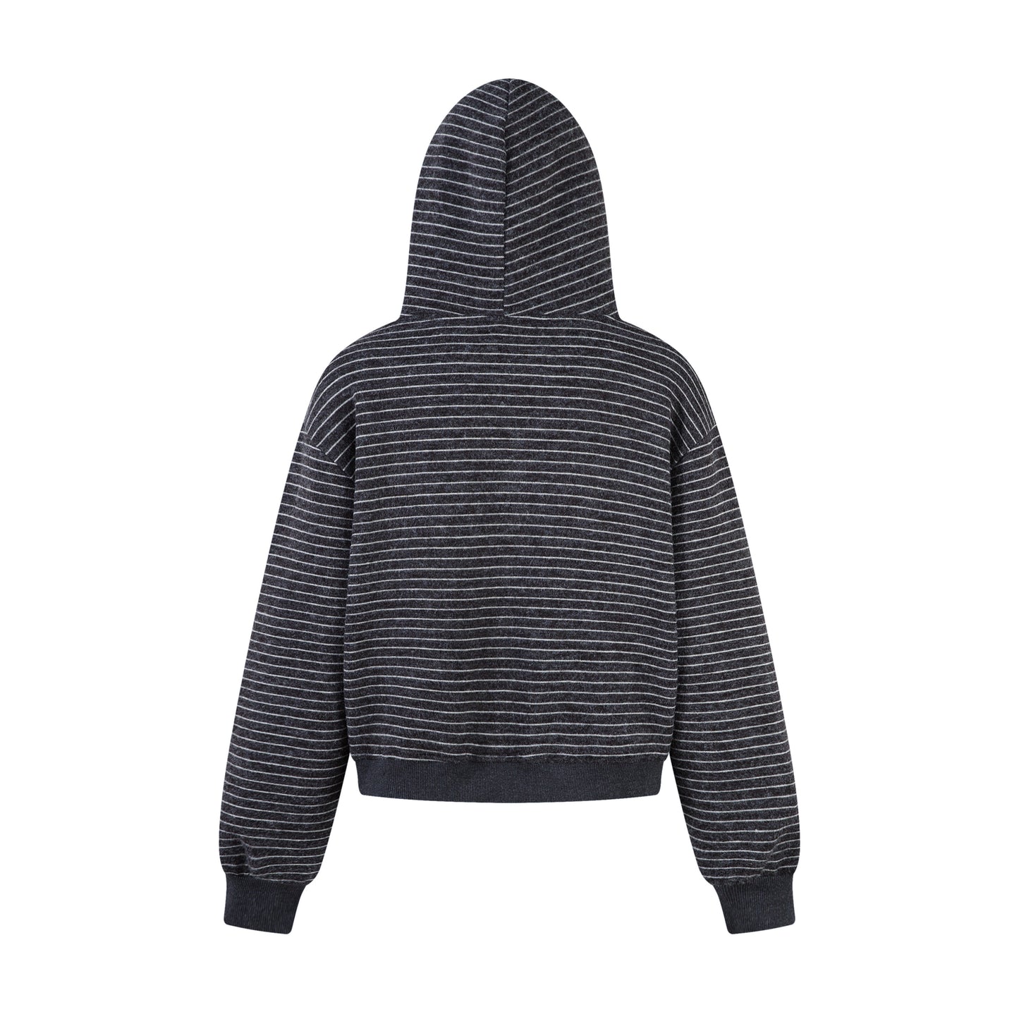 STRIPE CLOUD | Minimalist Knit Zip Hoodie