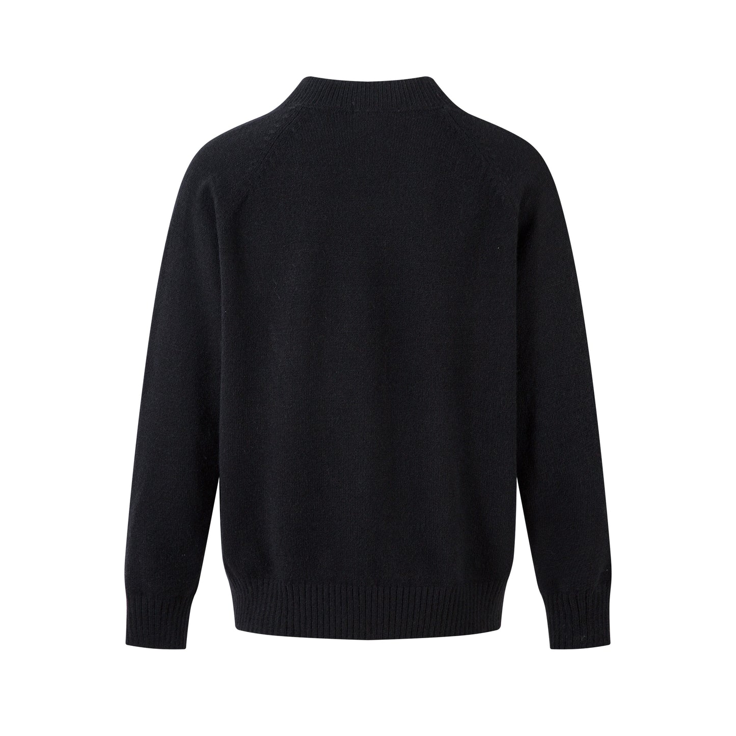 Varsity Button | Mock Neck Knit Sweater