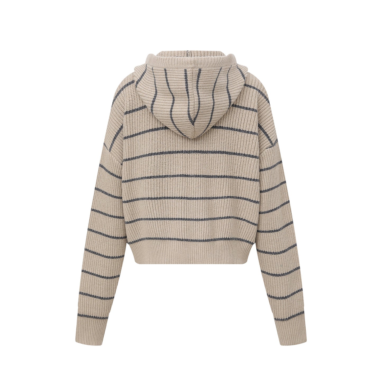 Stripe Hoodie | Button-Up Knit Cardigan