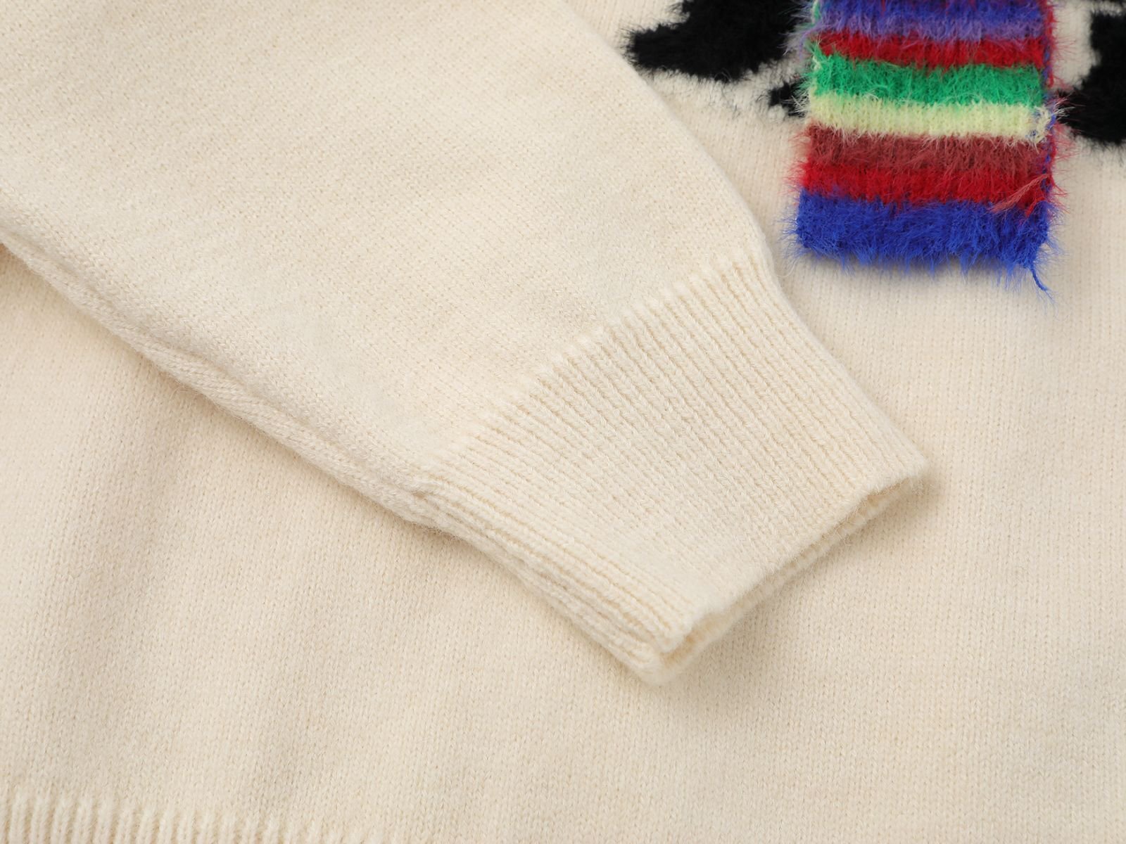 Snow Pup | Embroidered Dog Knit Sweater