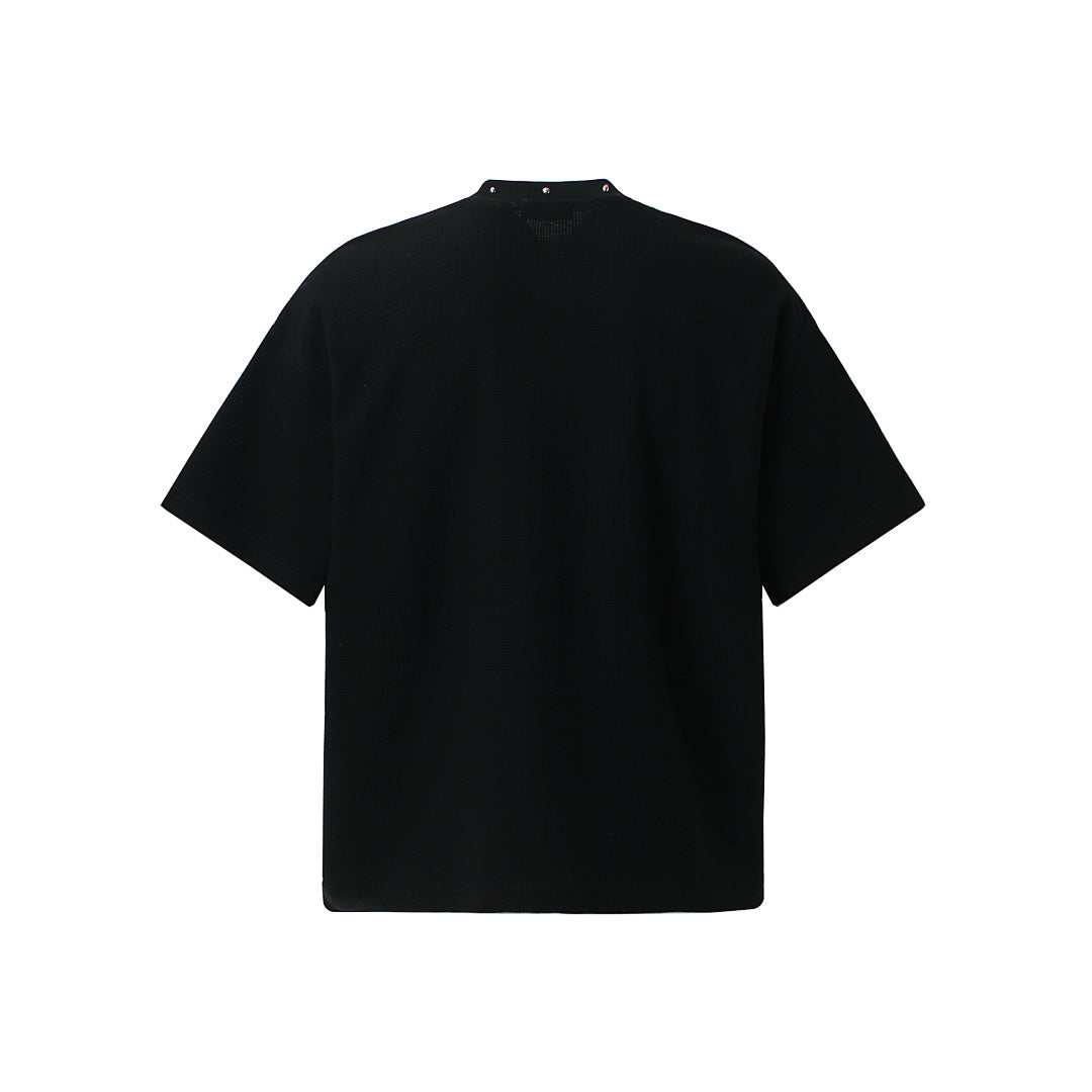 Oversized Newspaper Headline Waffle T-Shirt