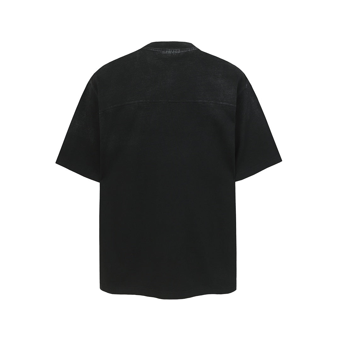 Vintage Washed Raw Seam Raglan T-Shirt - Santo 