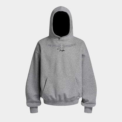 Gothic Logo Embroidered | Oversized Hoodie - Santo 