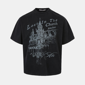 Lost in the Church | Gothic T-Shirt - Santo 