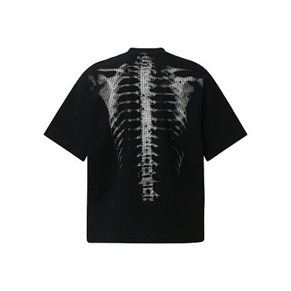 X-Ray Skeleton Graphic Waffle T-Shirt