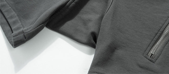 Retro Functional Zipper Slit Jort