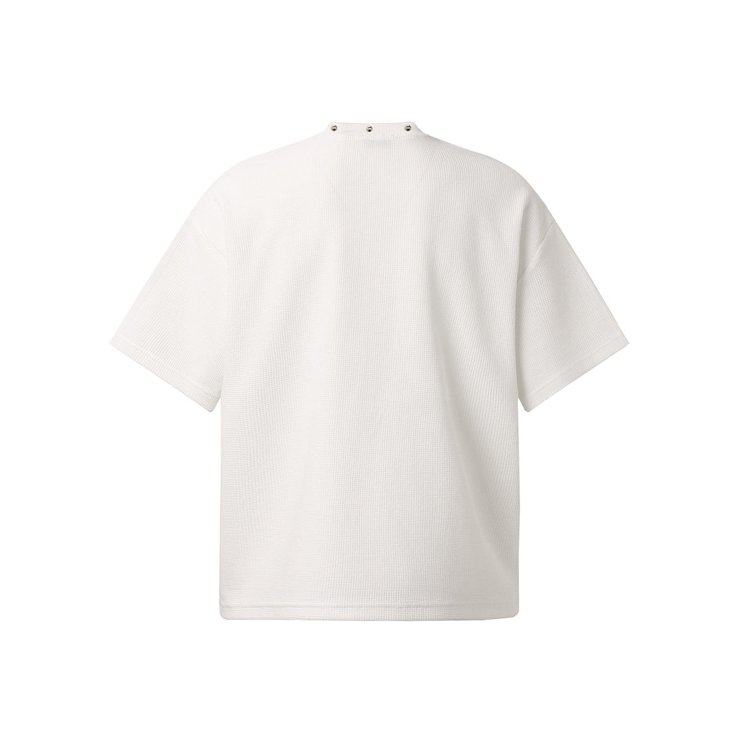 Oversized Newspaper Headline Waffle T-Shirt