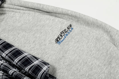 Street Detachable Plaid Waistband Machete Casual Pants