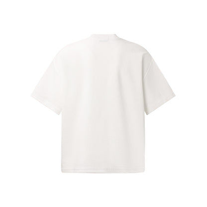 Waffle Knit Racing Checkered Flag Graphic T-Shirt