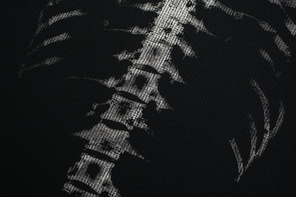 X-Ray Skeleton Graphic Waffle T-Shirt