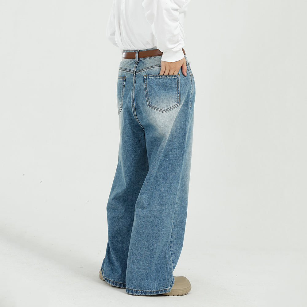Farfalla | Jeans con coulisse in stile americano vintage