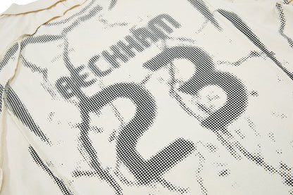 Trompe L'oeil Halftone Jersey Graphic T-Shirt
