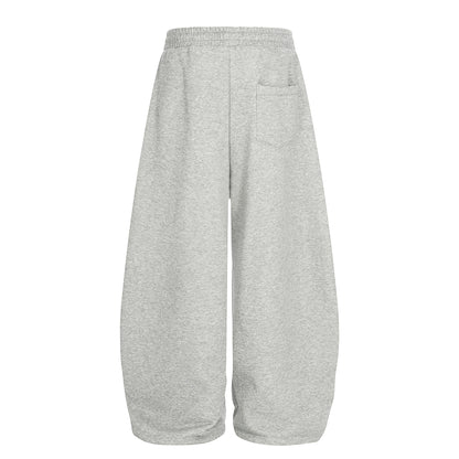 Retro Contrast Panel Drawstring Sweatpants