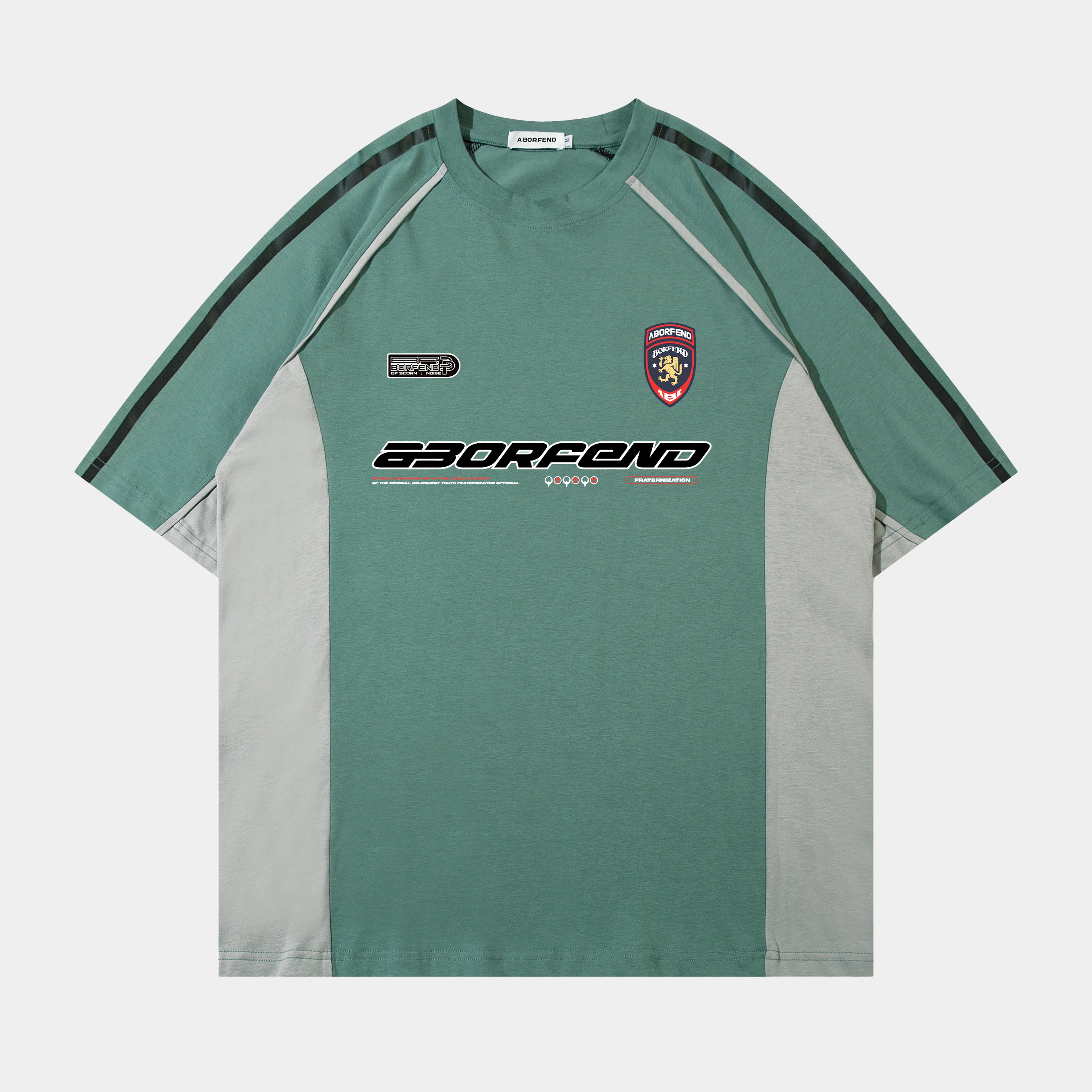 "Greenway Stripe" Racing T Shirt - Santo 