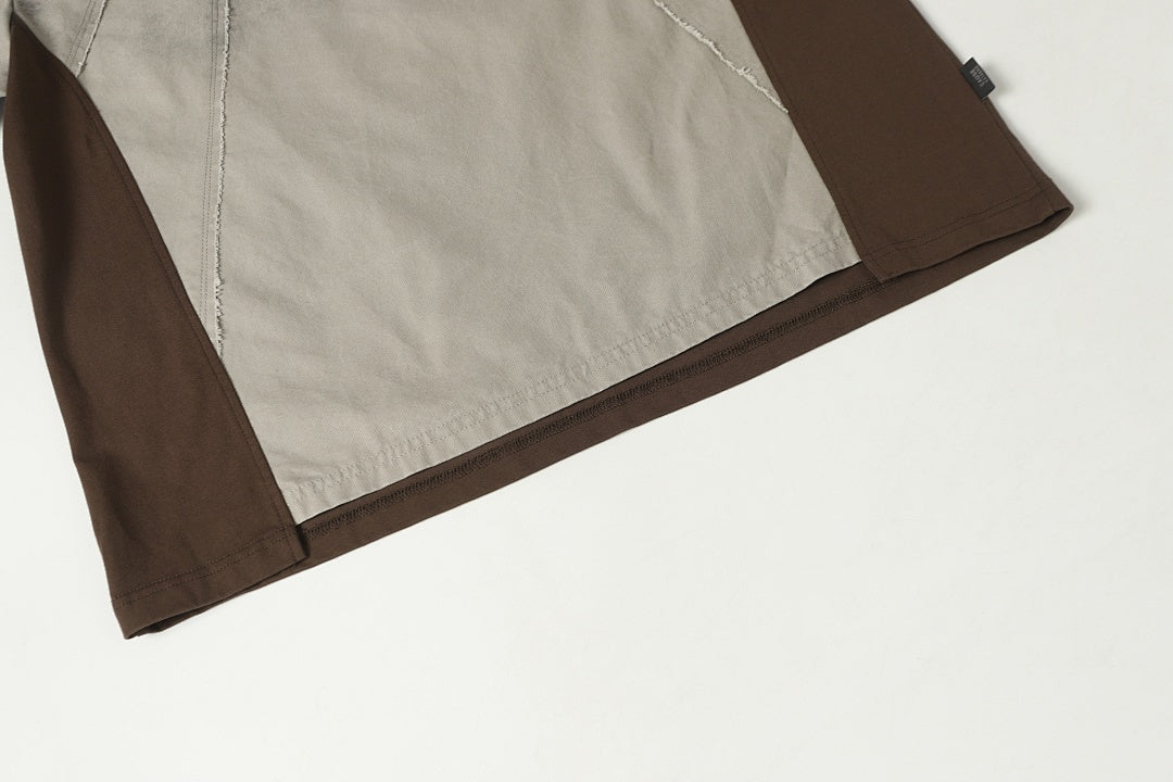 Vintage Washed Raw Seam Raglan T-Shirt - Santo 