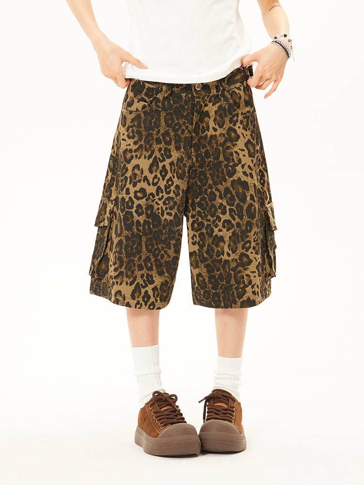 "Ribbon Leopard Print" Shorts - Santo 