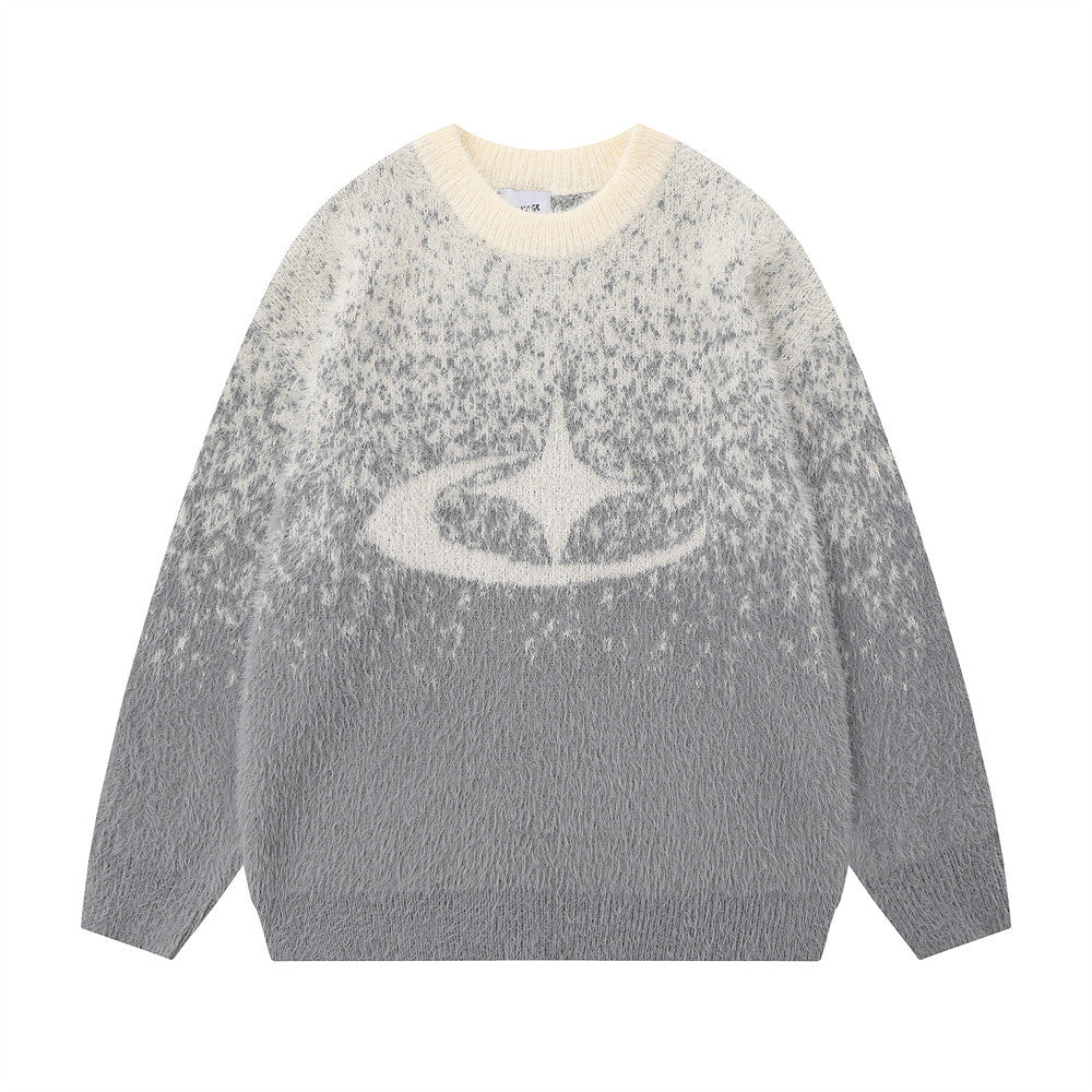 Galaxy Glimmer | Gradient Star Grafik-Pullover